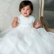 Sarah Louise Christening Robe & Bonnet - White main image 0