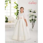 CARMY HANDMADE IVORY PINK UNIQUE FIRST HOLY COMMUNION DRESS STYLE