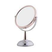 Mixed Metal Chrome &amp; Rose Gold Midi Mirror
