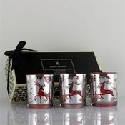 Just Glo Flameless Glass Candle Reindeer