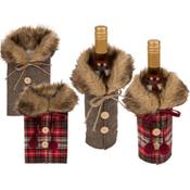 Bottle Coat Fur Collar