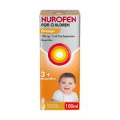 Nurofen For Children Orange Oral Suspension 100Ml 3+Months image