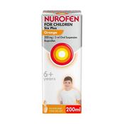 Nurofen For Children 6+ Orange Oral Suspension 200Ml image