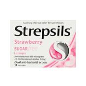 Strepsils Strawberry Sugarfree 24S