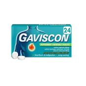 Gaviscon Peppermint Chewable Tablets X24