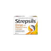 Strepsils Orange With Vitamin C 36 Lozenges