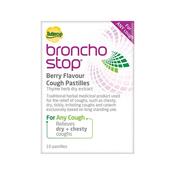 Broncho Stop Berry Flavour Cough Pastilles  10 S image