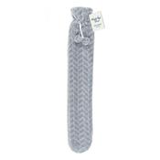 Faux Fur 2Ltr Hot Water Bottle Grey image