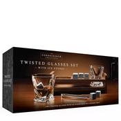 Twisted Glasses Set With Ice Stones image
