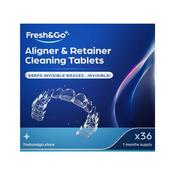 Fresh &amp; Go Braces Cleaning Tablets X 36