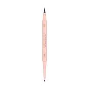 Mrs Glam Carved Out Duo Brow Carving Pen Deep Dark Brown