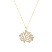 Coral Pendant Gold image