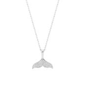 Under The Sea Pave Whale Tail Pendant image