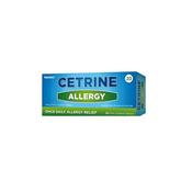 Cetrine Allergy Relief Tablets 30 S