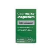 Clean Marine Magnesium Citrate  60 Capsules