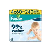 Pampers 99% Water 4 X 60 Wipes image
