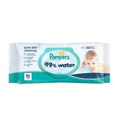 Pamper 99% Water Baby Wipes 60 Wipes image