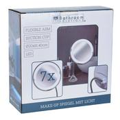 Bathroom Felxible Arm Mirror With Light