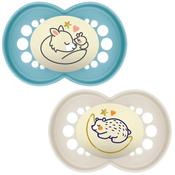 Original Night 6+Months Blue Soother 2Pack