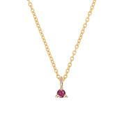Lucky Star Birthstone Necklace - 14k Gold image