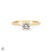 Darling - Solitaire Diamond Engagement Ring 14k Gold image