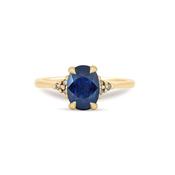 Dewlight - Blue Sapphire Engagement Ring 14k Gold image