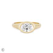 North Star - Diamond Signet East West Ring image