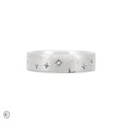 North Star - 5mm Band Ring in White Gold image