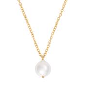 Teardrop Pearl Necklace - 14k Gold image
