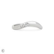 Wave of Love - Crown Lab Diamond Ring, White Gold image