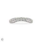 Wave of Love - Lab Diamond Eternity Ring in White Gold image