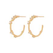 Whispered Dreams Lab-Grown Diamond Hoop Earrings - 14k Gold image