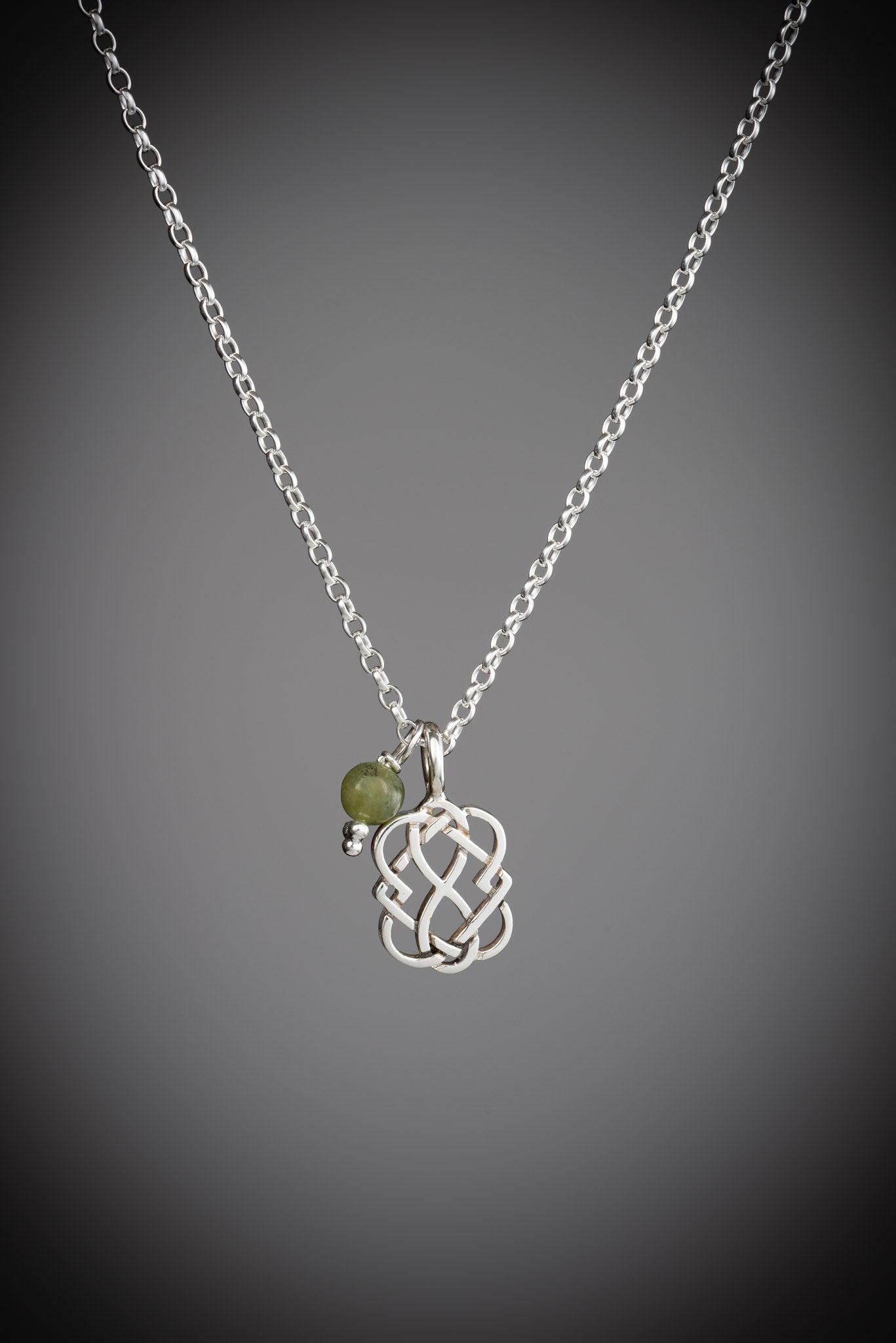 Celtic love top knot pendant