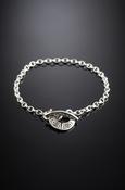 Silver Celtic Torc Bracelet image