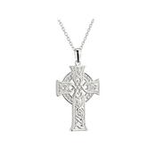 Four Apostles Celtic Cross Pendant in Silver - medium