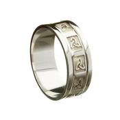 Gold Trinity Knot Wedding Ring - mens-all-white-gold /  / 10k image