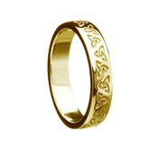Gold Trinity Knot Wedding Ring, Unisex - ladies-10k-yellow-gold /  image