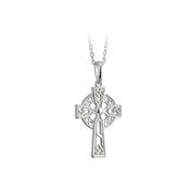 Silver Filigree Celtic Cross Pendant &amp; Necklace