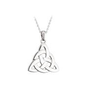 Sterling Silver Charmed Trinity Knot Pendant image