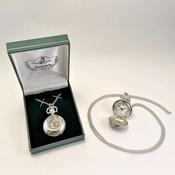 Ladies Necklace Watch, Choose Your Celtic Design - Spiral image