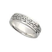 Ladies Silver Trinity Knot Ring - 