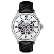 Men’s Skeleton Watch - black-silver