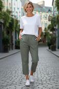 Saturne Khaki Cropped Pants