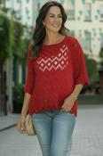 Red Crochet Top