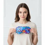 100% Silk Eye Mask Purple/Orange image