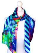 100% Silk Maxi Twilly Scarf COCSILKTWLG20