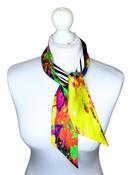 Small 100% Silk Twilly Scarf Zebra 3