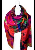70% Wool 30% Silk Striped Edge COCWS17