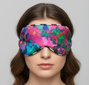 100% Silk Eye Mask Cerise Pink image