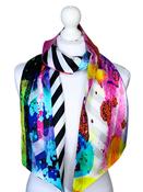 100% Silk Maxi Twilly Scarf COCSILKTWLG18